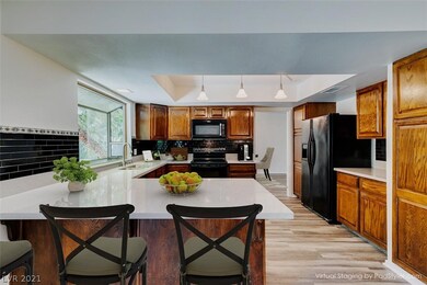 New quartz counters, backsplash, and stainless ste