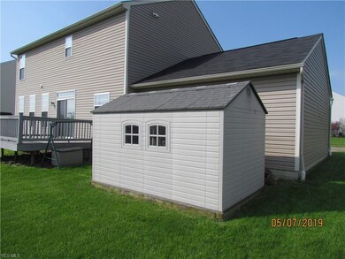 Nice storage shed in back yard for all the tools.