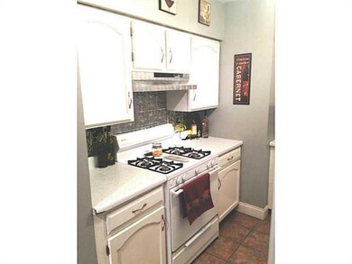 Kitchen. Silver back splash; replica embossed tin.
