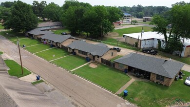 Aerial view of residential area
