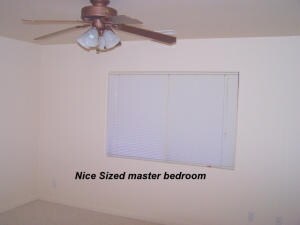 Good size Master Bedroom