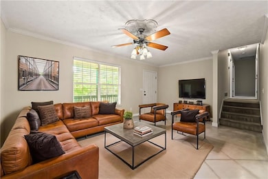 Virtually Staged family room