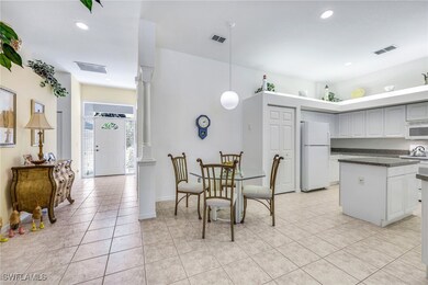 View of the entry hall, dinette and kitchen