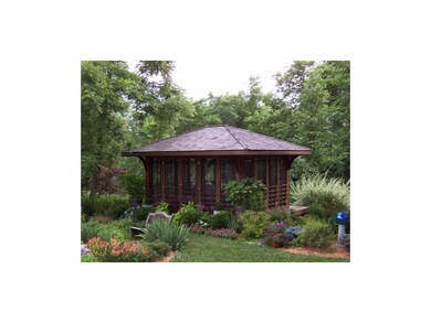 Cedar Gazebo in Full Bloom