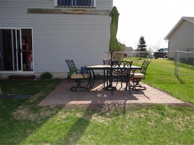 Wonderful patio area in the backyard.  Perfect pla