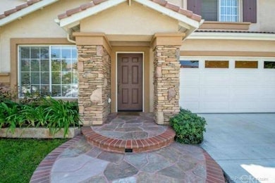 A closer view of the inviting front entry.