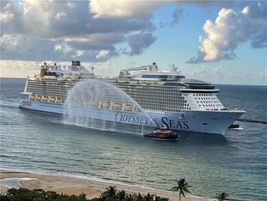 Ship coming into port