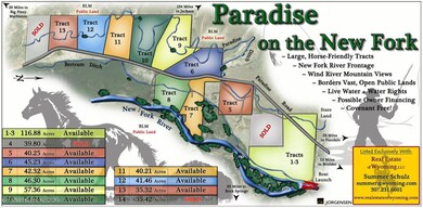 Paradise on New Fork Tract Map