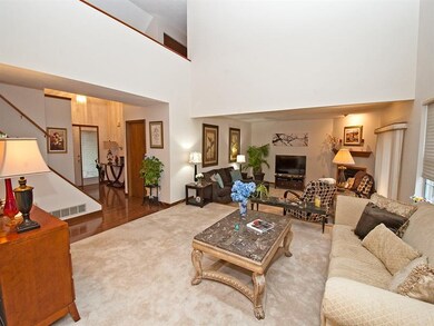 Living room, sunken family room and the entry!