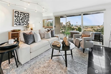 Open living room faces the large deck