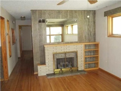 Fireplace in the living room (electric)