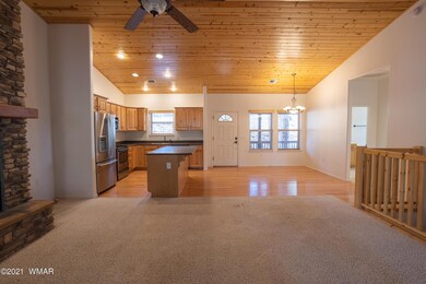 Great Room into Kitchen and Dining