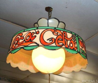 Vintage Coca Cola lamp in bonus room 