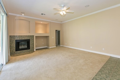 Family Room - Lighted Niches and TV Port