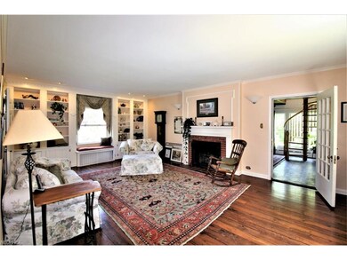 Formal Living Room with Hardwood Floor, Built-Ins,