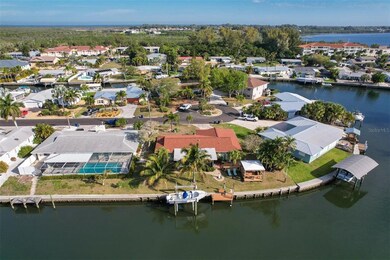 Wonderful view of the home from the air. 