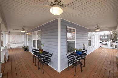 Amazing wrap-around porch and deck is covered for 