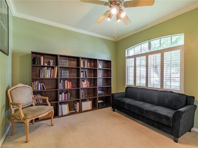 Den located in front of the home