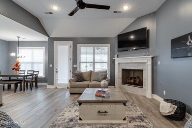 corner fireplace