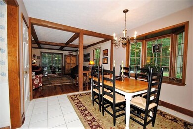 Kitchen to Family Room and Screened Porch
