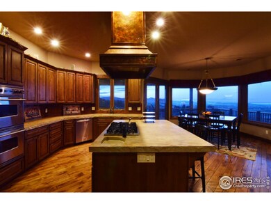 Gourmet kitchen with views