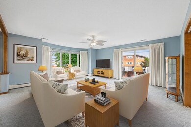 virtually staged living room