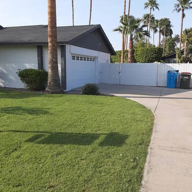 New garage door, extra long driveway