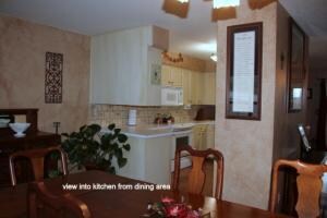 kitchen view from dining