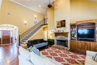 Great Room with built-ins and a wood-burning firep