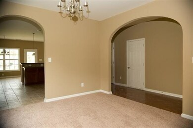 Large, open formal dining room, is just
