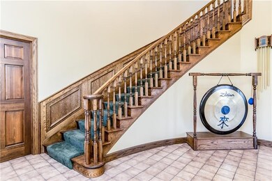 Beautiful curved staircase in your 2 story entry.