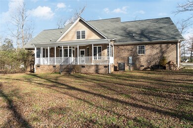 Spacious porch on back of the home.