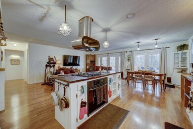 Renovated great room is wide open!