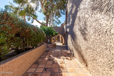 Tiled front walkway