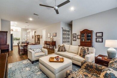 Seamless flow of living, dining and kitchen areas 