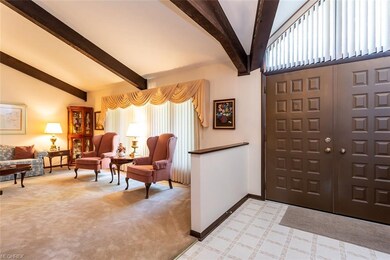 Double door entry with large foyer