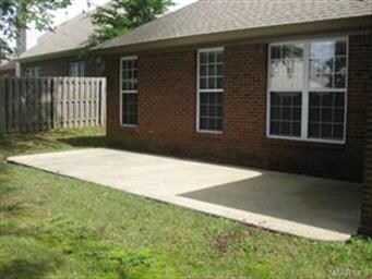 Large patio in back that was just power washed!
