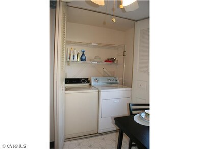 Laundry - Located in Kitchen offering shelves for 