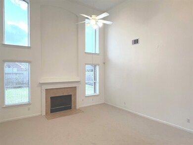 2-Story Family room is so light and bright!   This