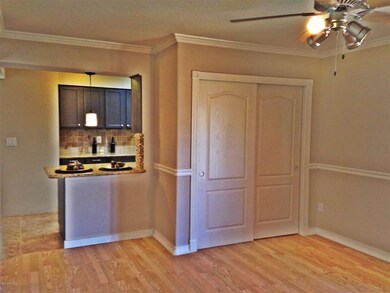kitchen and family room