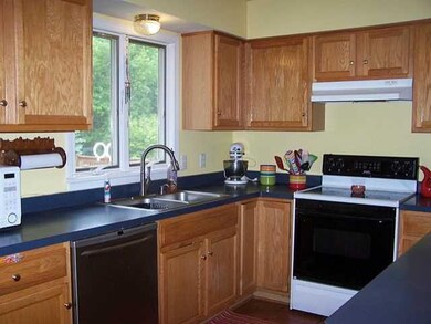 Kitchen. Plenty of cabinets offer great storage sp