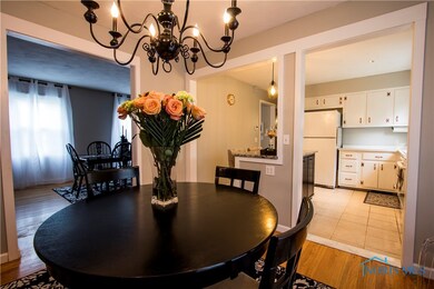 Dining Room open to Living Room and Kitchen