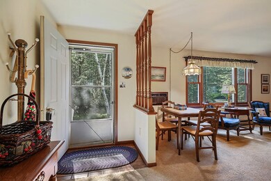 Front door into living room