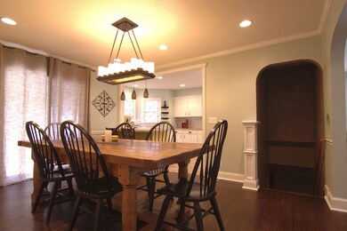 Dining room open to kitchen