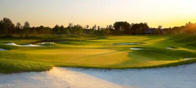 Looking down the first hole at dusk