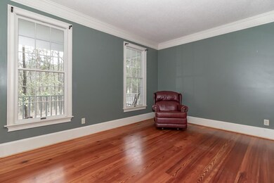 Living room with Heart of pine flooring