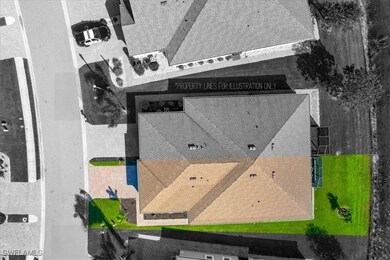 Aerial View of property with HOA maintained lawn.