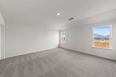 Unfurnished room featuring carpet and recessed lighting