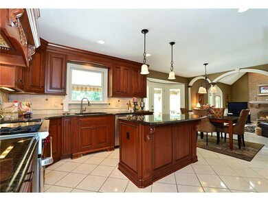 Kitchen. Beautiful granite countertops, tumbled li