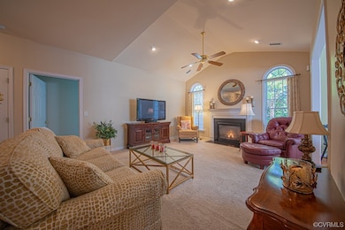 Gas logs and ceiling fan